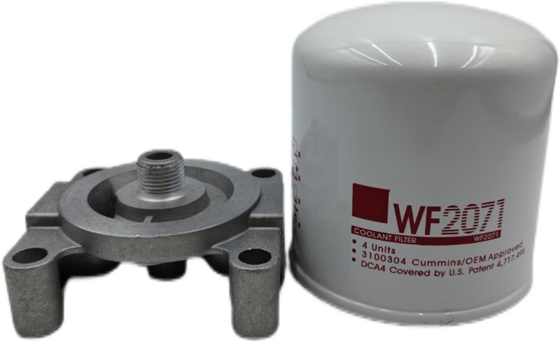 BANGE WF2071 Coolant Filter Spin-On with Filter Base Compatible with Freightliner International Peterbilt model Cummins ISL ISC ISB ISX Caterpillar C16 C15 C13 C12 Engine - Image 1
